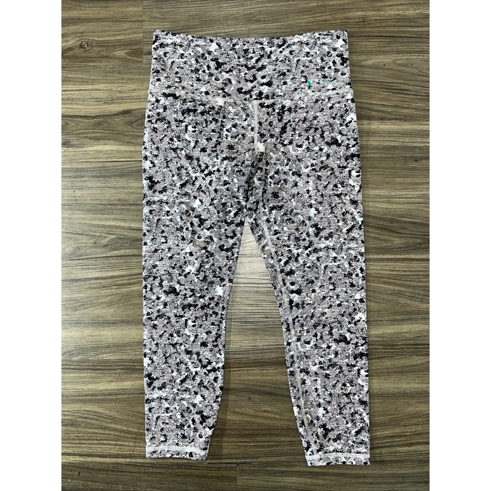 Athleta Elation Tight Textured 7/8 Legging Womens M Multicolor Geometric
